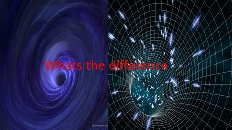 Black Hole Wormhole Whats The Difference Youtube