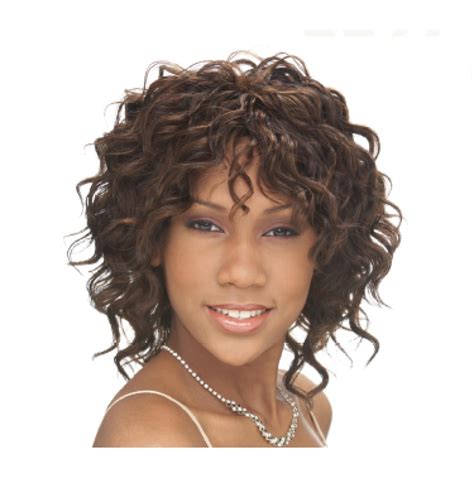 The majority of the cropped bob is a mahogany purple/red tone. Short Curly Sew In Weave Hairstyles | New Hairstyles Ideas ...