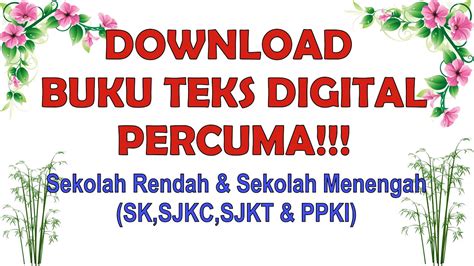 Oleh itu, kementerian pendidikan malaysia (kpm) melalui bahagian teknologi pendidikan (btp) telah menyediakan softcopy buku teks untuk memudahkan. Tutorial - Download BUKU TEKS DIGITAL Sekolah Rendah dan ...