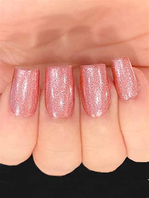 Electric Love Pink Metallic Foil Nail Polish Custom Blended Glitter