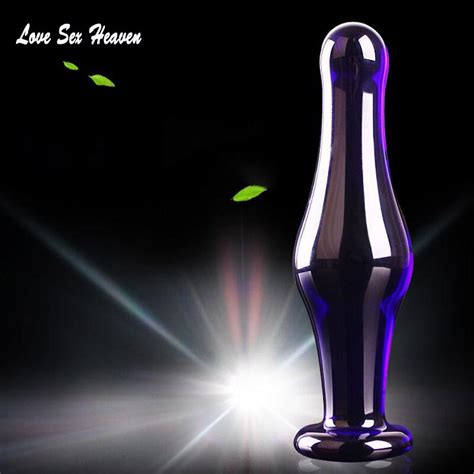 2016 Oem Anal Sex Toys Pyrex Glass Anal Dildo Extra Large Anal Plug Sex