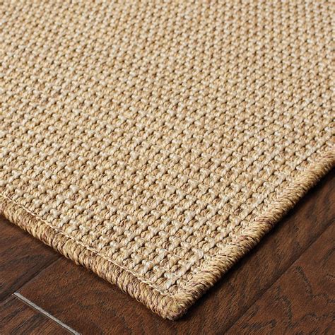 Key West Indoor And Outdoor Sisal Look Sand Rug Beach Style Outdoor