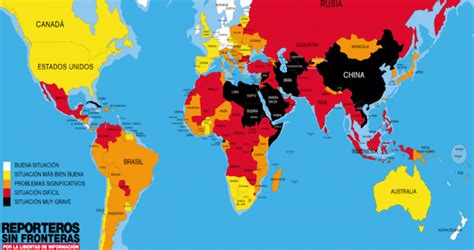 Reporteros Sin Fronteras Informe Global Sobre La Libertad De Información