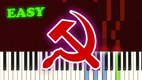 Communist Anthem ☭ Linternationale Easy Piano Tutorial ☭ 🎹 Youtube