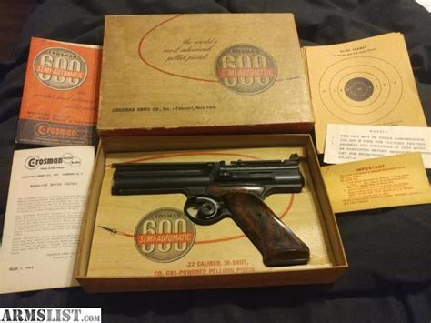 Armslist For Sale 1963 Crosman 600 Co2 Pellet Gun With Box