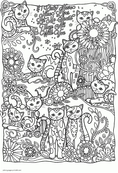 Real Cat Coloring Pages