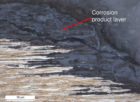 Typical Cross Sectional View Of Affected Wires Showing Heavy Corrosion