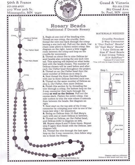 Rosaries Chaplets 4 Instructions On How To Make A Rosary Rosary