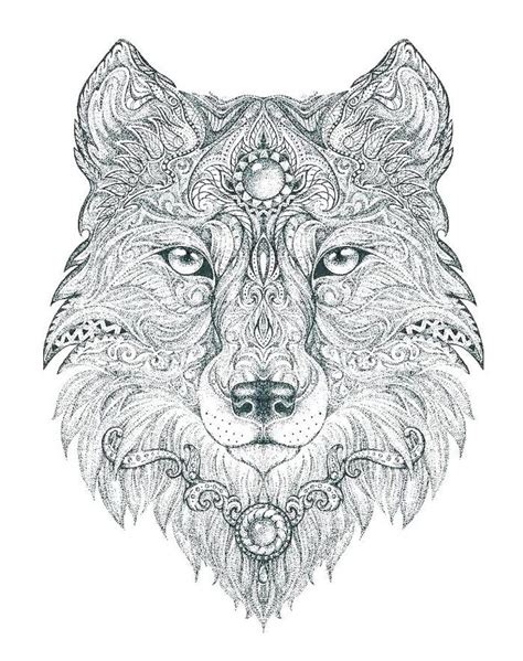 Abstract Wolf Printable Coloring Pages Animal Coloring Books Animal