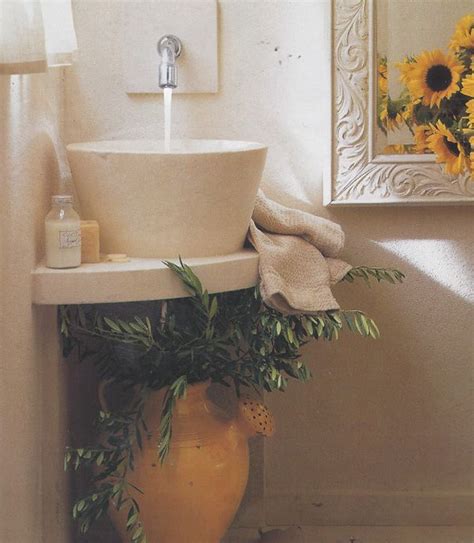 House And Co On Designer Powder Room Corner Sink Bathroom Powder