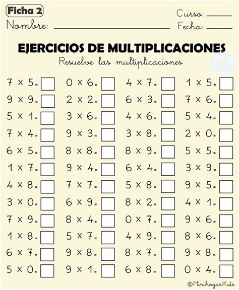 Maybe you would like to learn more about one of these? DOS FICHAS con ejercicios de multiplicaciones para todos ...