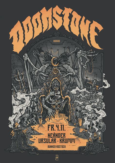Doom Metal Poster Art By Doomed Creations 2022 Rdoommetal