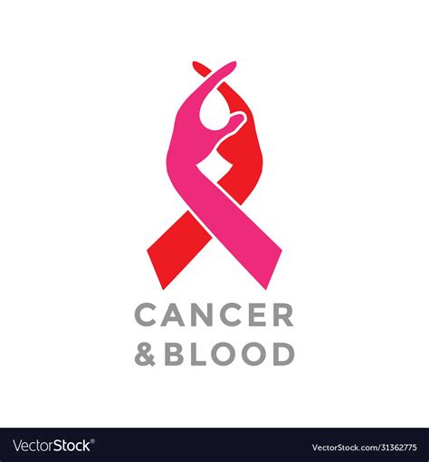 Cancer Care Logo Design Royalty Free Vector Image