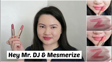Colourpop Velvet Blur Lux Lipstick Hey Mr DJ Mesmerize Review