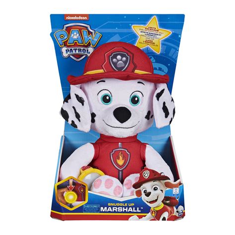Paw Patrol Snuggle Up Marshall Plush With Flashlight And Sounds For