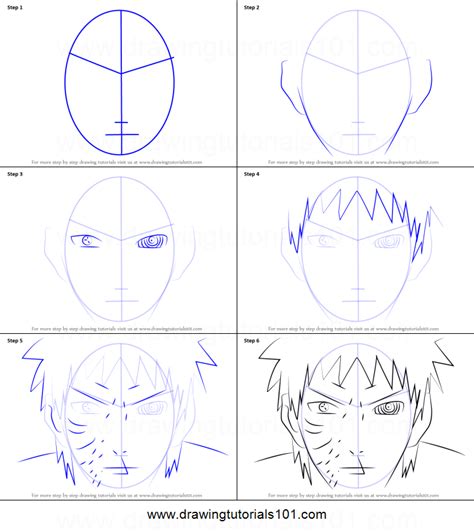 How To Draw Naruto Face Step By Step Easy Narucrot