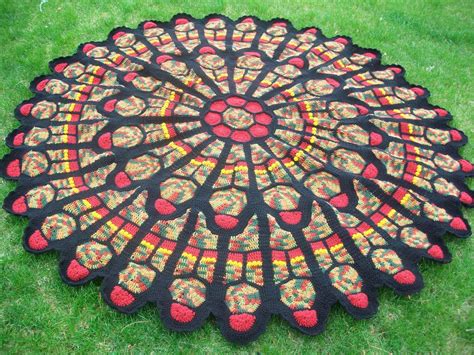Ravelry Cathedral Rose Window Afghan By Julene Watson Stained Glass