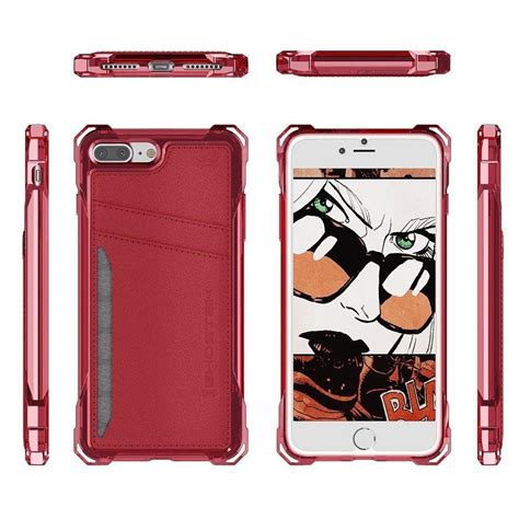 We've rounded up the best iphone 8 wallet cases to help you cut down on space and up the convenience. iPhone 8+Plus Wallet Case, Ghostek® Exec Red Series | Slim Armor Hybrid Impact Bumper | TPU PU ...