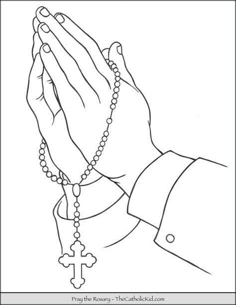 Rosary Coloring Pages The Catholic Kid