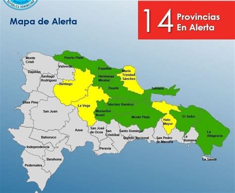 Coe Mantiene Provincias En Alerta Por Vaguada De Ltima Hora Rd