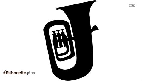 Tuba Silhouette Vector Clipart Images Pictures