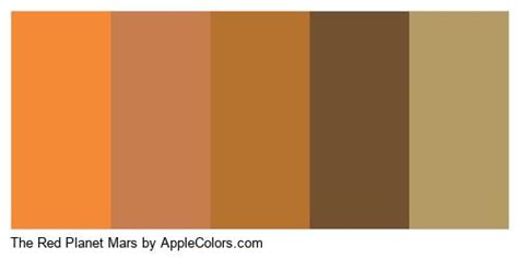 The Red Planet Mars Palette Palette Other Applecolors