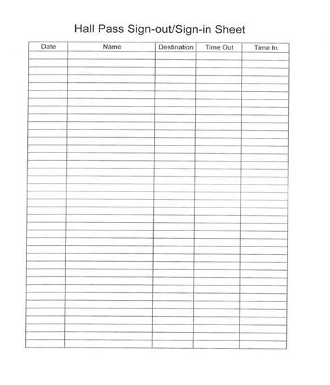 Free 11 Student Sign In Sheets In Pdf Ms Word Excel