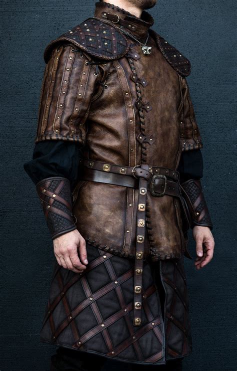 Witcher Inspired Bear School Light Leather Armor Set Leather Armor