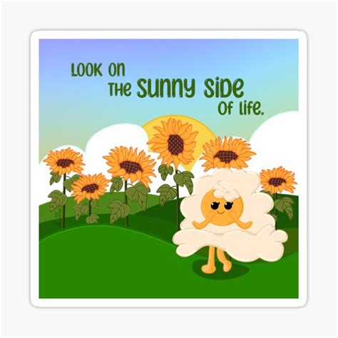 Sunny Side Of Life Sticker For Sale By Clmsystudio Redbubble
