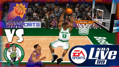 Nba Live 99 Phoenix Suns Boston Celtics Season Youtube