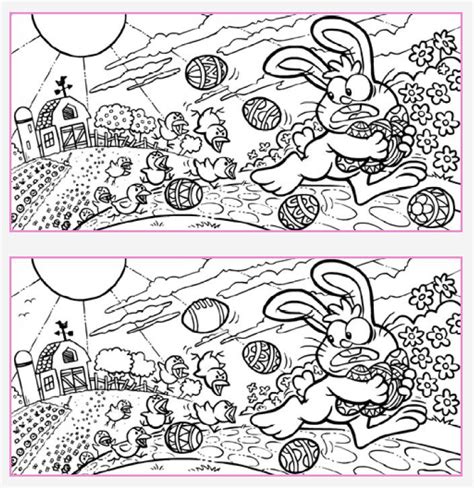 Easter Find The Difference Easter Puzzles Easter Worksheets Easter