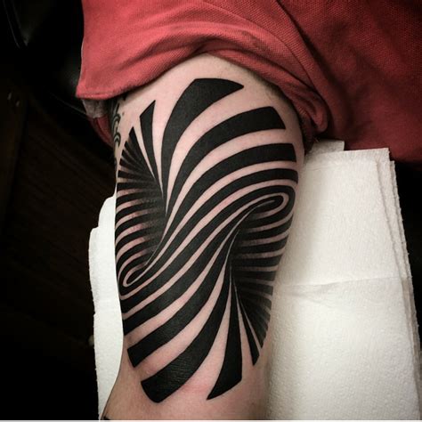 Optical Illusion Tattoo By Paul Tattoo Lawas 3d Tattoos For Men