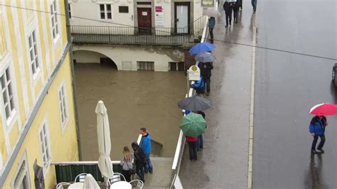 Hochwasser In Steyr Am Video Youtube