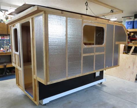 Build the frame of the truck bed camper using 2×2 and 2×4 wood slats. Build Your Own Camper or Trailer! Glen-L RV Plans | Mini camper, Slide in truck campers, Build a ...