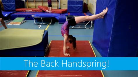 tumbling and flipping the back handspring youtube back handspring gymnastics lessons