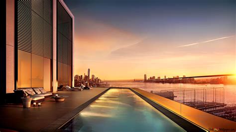 High Rise Penthouse Pool 4k Wallpaper Download