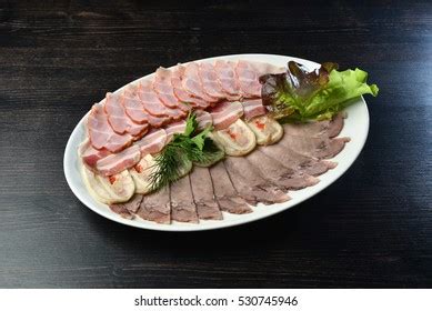Platter Assorted Cold Cut Meat Slices Stock Photo Shutterstock