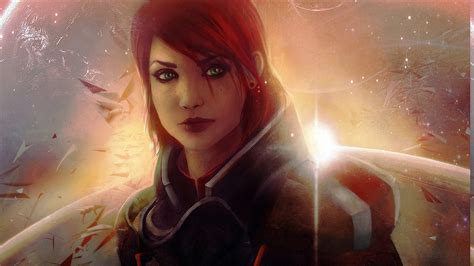 Mass Effect Commander Shepard Jane Shepard Space N7 Video Games