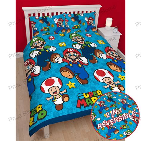 The perfect comforter set is soft, warm, and durable. OFFICIAL NINTENDO SUPER MARIO BROTHERS BEDDING DUVET COVER ...