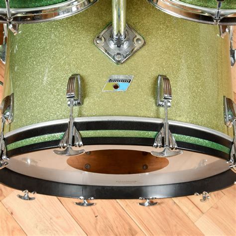Ludwig 1970s 4pc Drum Kit Green Sparkle Chicago Music Exchange
