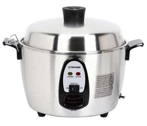 Ever since the rice cooker was introduced to the market, cooking rice has become so much easier and enjoyable. Tatung TAC-06KN 6 cups Rice Cooker & Steamer, Stainless ...