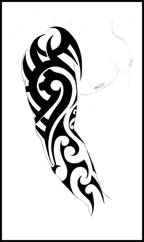 Tribal Sleeve Tattoos Stencils