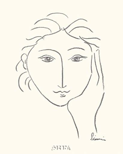 Woman's Face Sketch II Fine-Art Print by Simin Meykadeh at ...