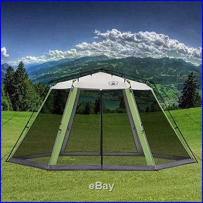 You'll find protection from the sun, wind and bugs under the 15ft x 13 ft screened canopy. Coleman 15×13 Instant Screened Shelter | Camping Tents And ...