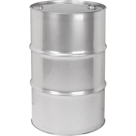 55 Gallon Tight Head Stainless Steel Drum Un Rated 2 And 34 Fittings