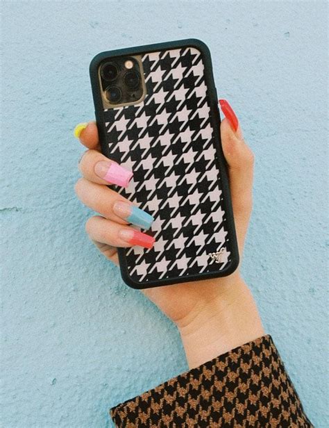 Wildflower Houndstooth Iphone 12 Pro Max Case Wildflower Cases