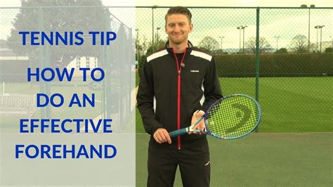 Tennis Tip How To Do A Forehand Youtube