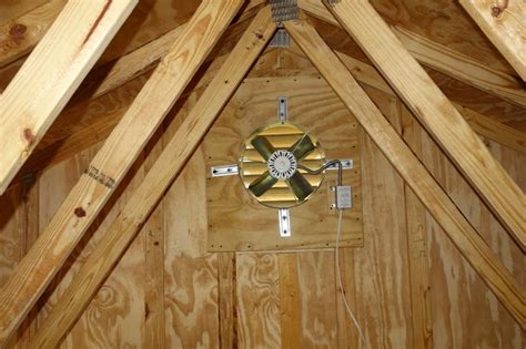 The gf series garage ventilation fans keep your garage cooler and is designed to mount in the ceiling of the garage, venting to the attic. Florida Coal Cracker Chronicles: Garage Attic Fan Keeps ...