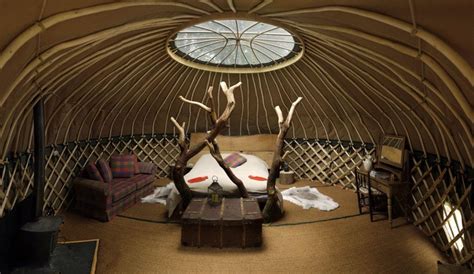 From the outside, you'll notice the structure looks just like a yurt, yet it's built like a cabin! Seven of the best yurt glamping sites in Dorset