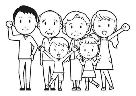 Dibujo para colorear familia | Familia para dibujar, Imágenes de